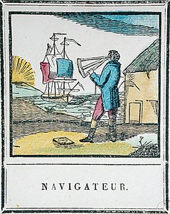 Le Navigateur, planche 528 de Les Petits Métiers - French School